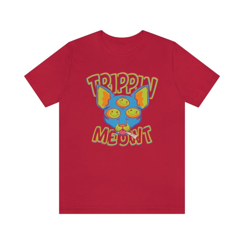 Trippin Meowt - 420 Cat Unisex Jersey Short Sleeve Tee - Image 37