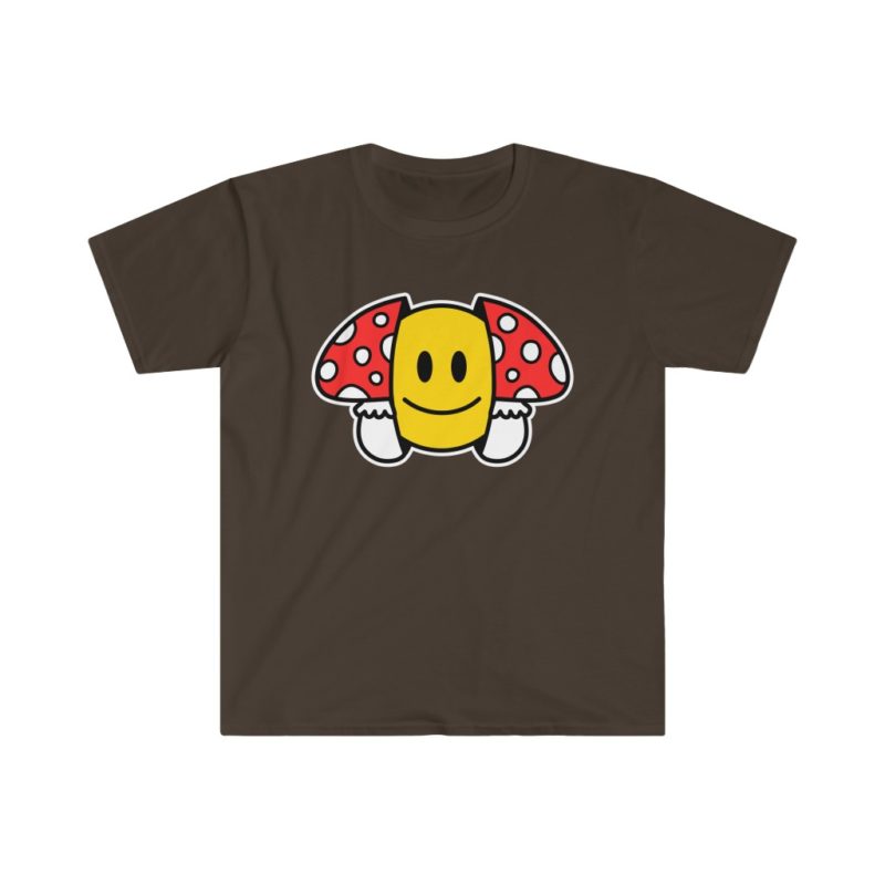 Trippy Mushroom Unisex Softstyle T-Shirt - Image 3