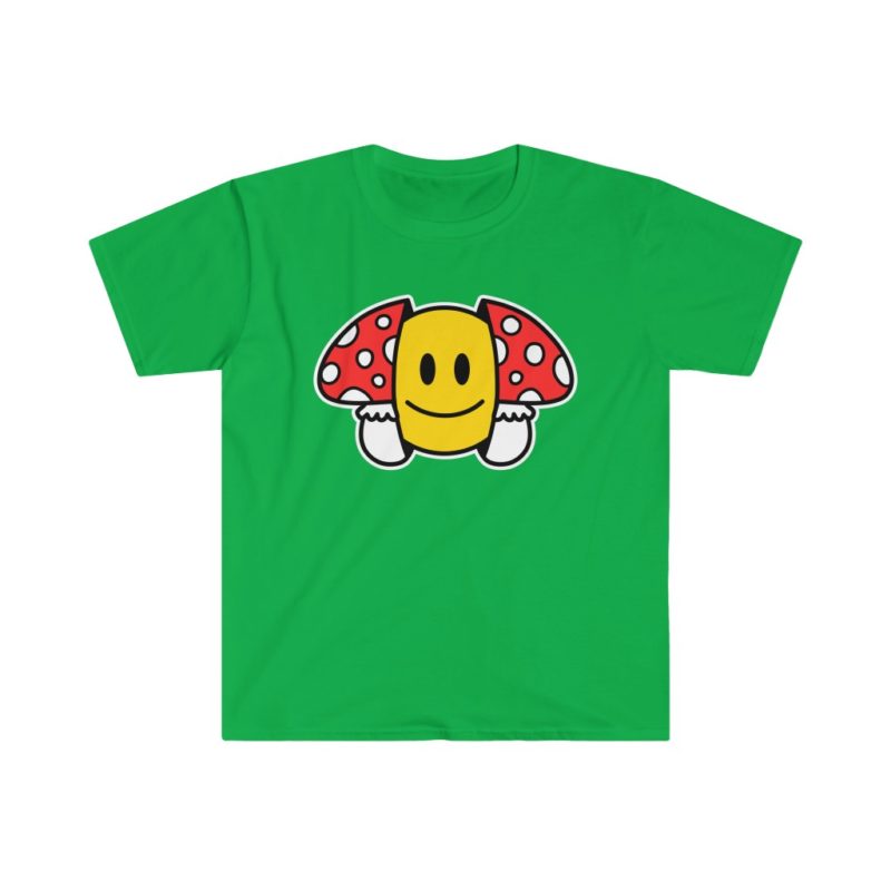 Trippy Mushroom Unisex Softstyle T-Shirt - Image 6