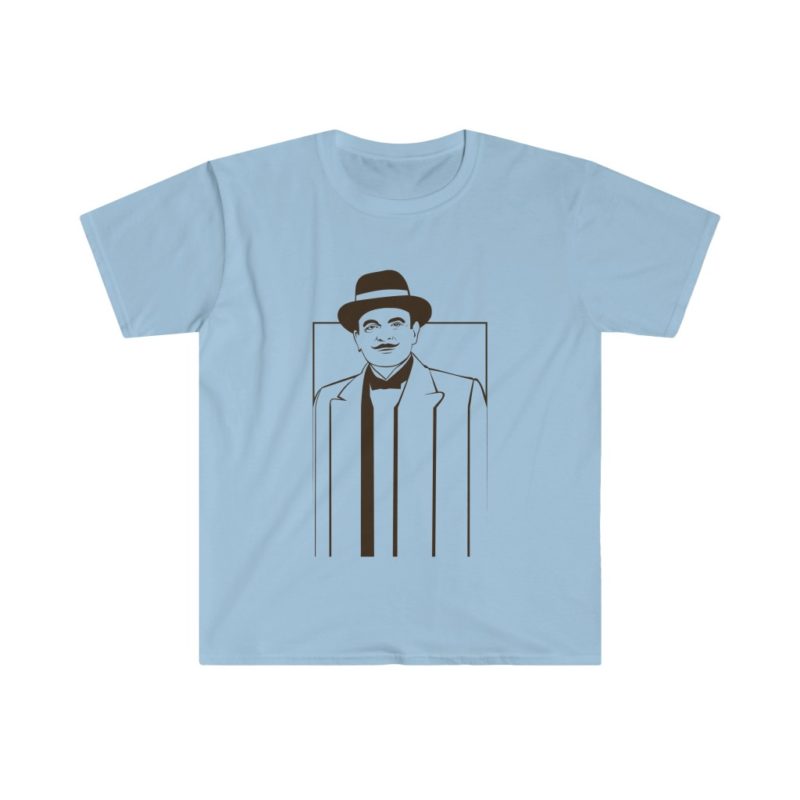 Hercule Poirot - the Belgian detective Unisex Softstyle T-Shirt - Image 7