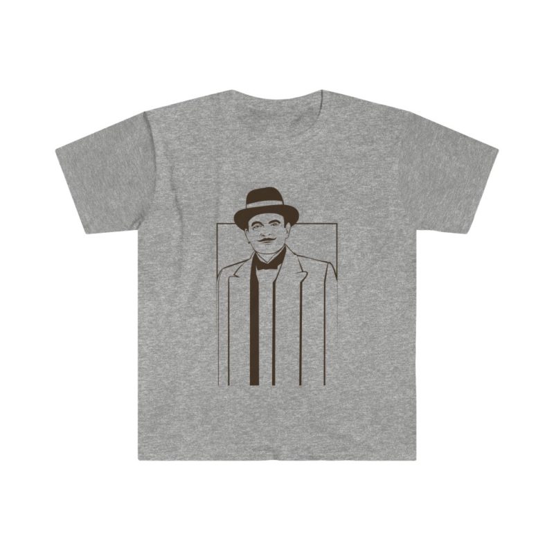 Hercule Poirot - the Belgian detective Unisex Softstyle T-Shirt - Image 3