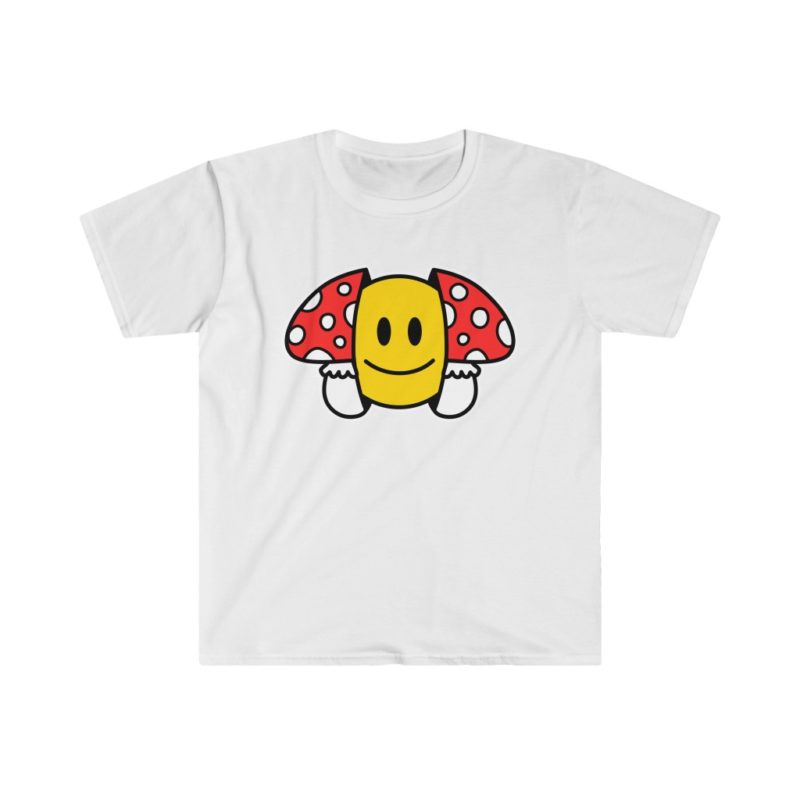 Trippy Mushroom Unisex Softstyle T-Shirt - Image 2