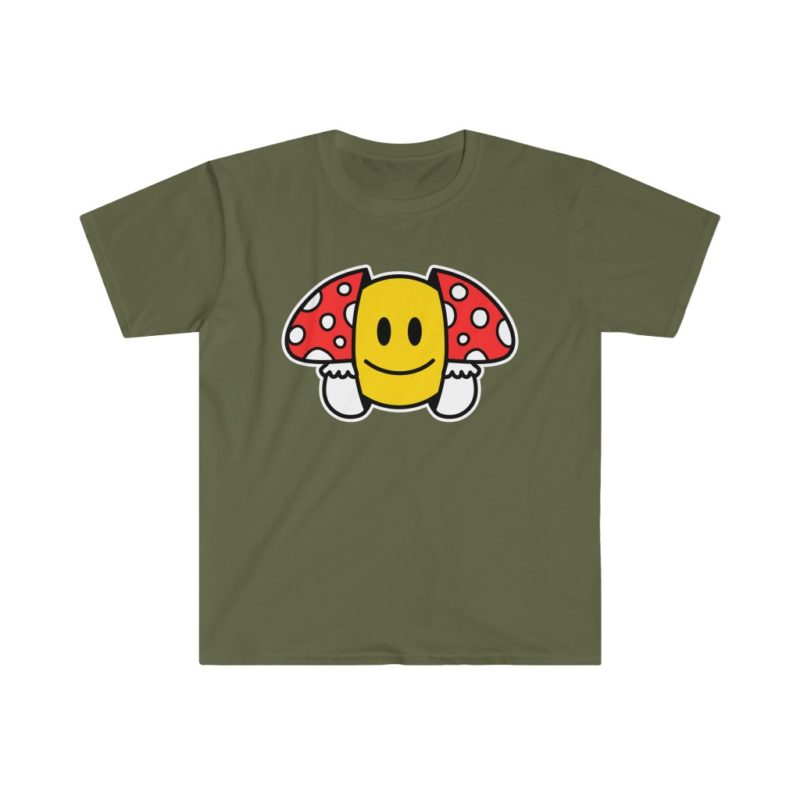 Trippy Mushroom Unisex Softstyle T-Shirt - Image 5