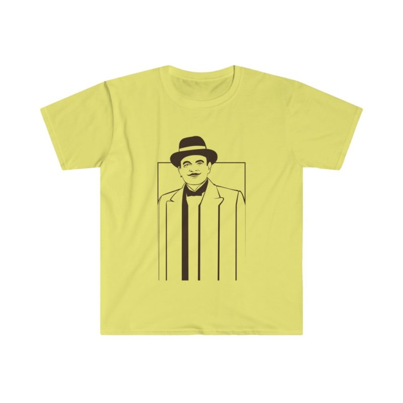 Hercule Poirot - the Belgian detective Unisex Softstyle T-Shirt - Image 5