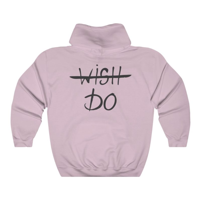 Back Graphic Wish / Do  - Unisex Heavy Blend™ Hooded Sweatshirt - Image 11
