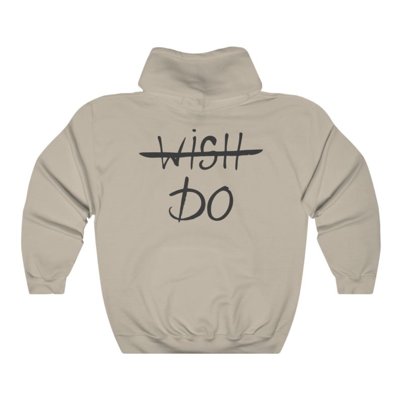 Back Graphic Wish / Do  - Unisex Heavy Blend™ Hooded Sweatshirt - Image 5
