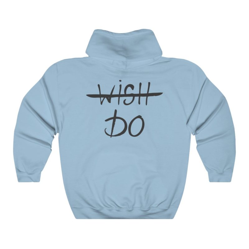 Back Graphic Wish / Do  - Unisex Heavy Blend™ Hooded Sweatshirt - Image 9