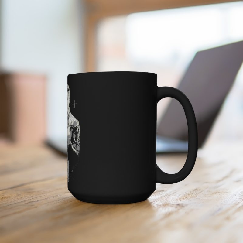 Peter Quill Middle Finger Black Mug 15oz - Image 4