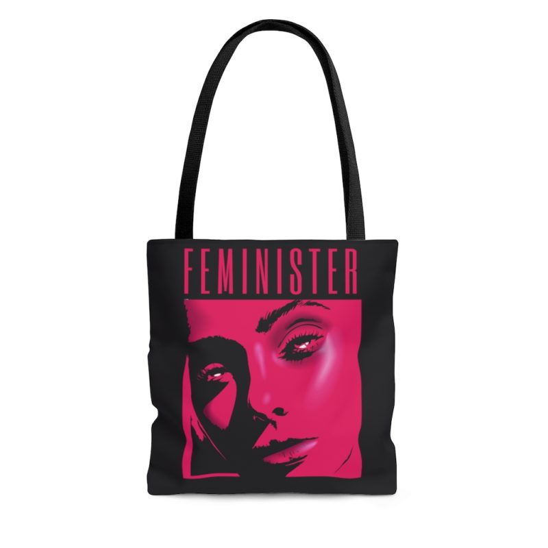 FEMINISTER Pink Tote Bag - Image 3