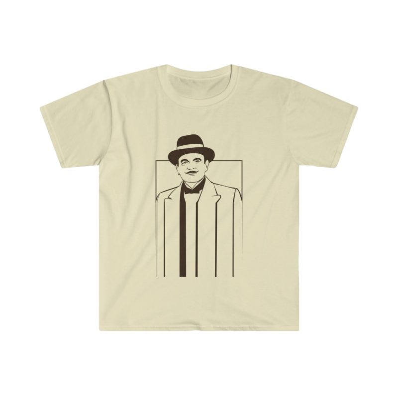 Hercule Poirot - the Belgian detective Unisex Softstyle T-Shirt - Image 4