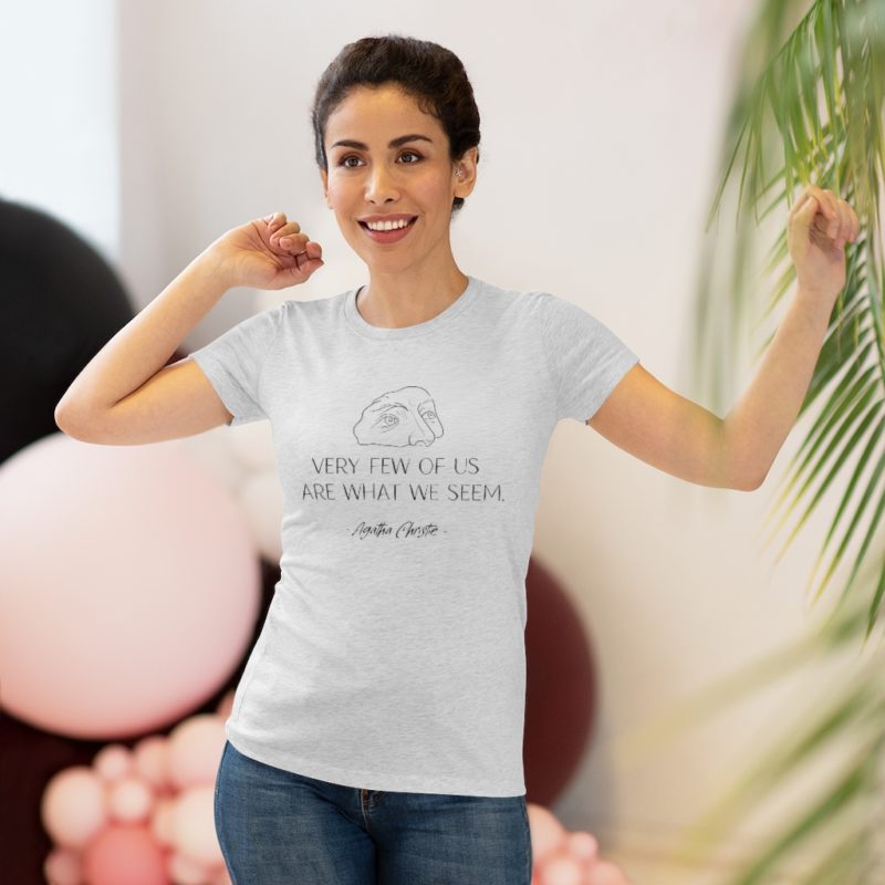 Very Few of Us Are What We Seem. Agatha Christie quote - Women's Triblend Tee - Image 8