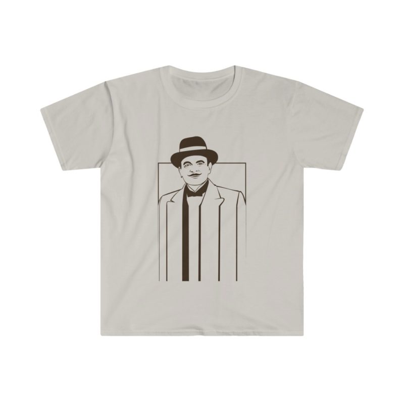 Hercule Poirot - the Belgian detective Unisex Softstyle T-Shirt - Image 2