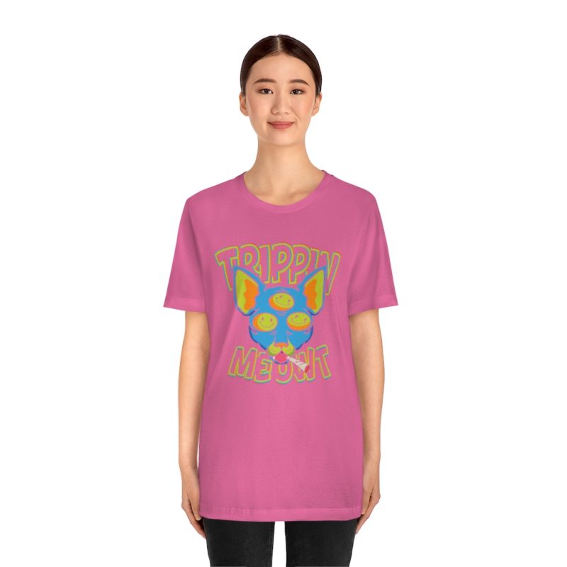 Trippin Meowt - 420 Cat Unisex Jersey Short Sleeve Tee - Image 29