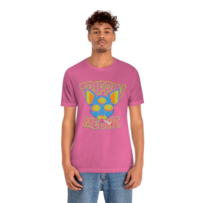 Trippin Meowt - 420 Cat Unisex Jersey Short Sleeve Tee - Image 30