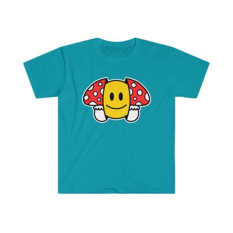 Trippy Mushroom Unisex Softstyle T-Shirt - Image 7