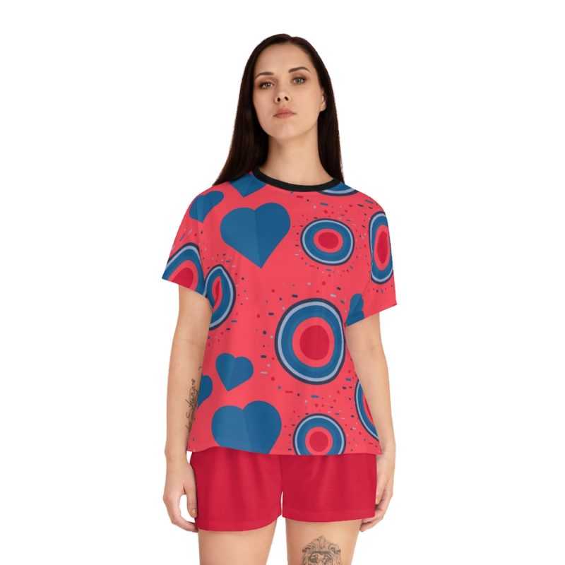 Sweetheart Women's Short Pajama Set (AOP) - Image 32