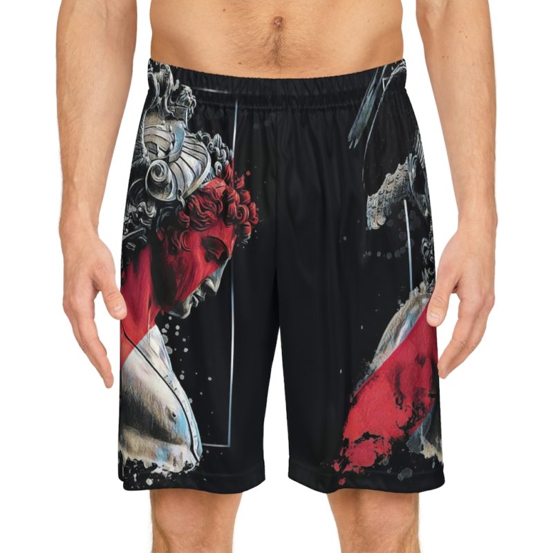 Statue of David Basketball Shorts - Image 33