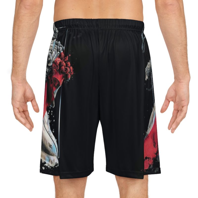 Statue of David Basketball Shorts - Image 34