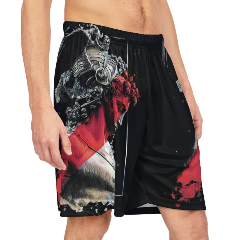 Statue of David Basketball Shorts - Image 5