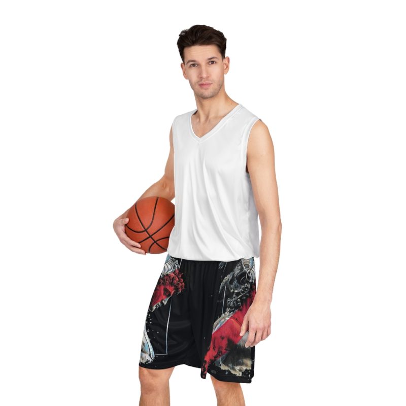 Statue of David Basketball Shorts - Image 6