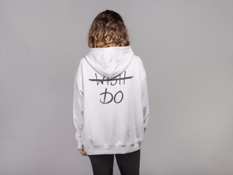 Back Graphic Wish / Do  - Unisex Heavy Blend™ Hooded Sweatshirt