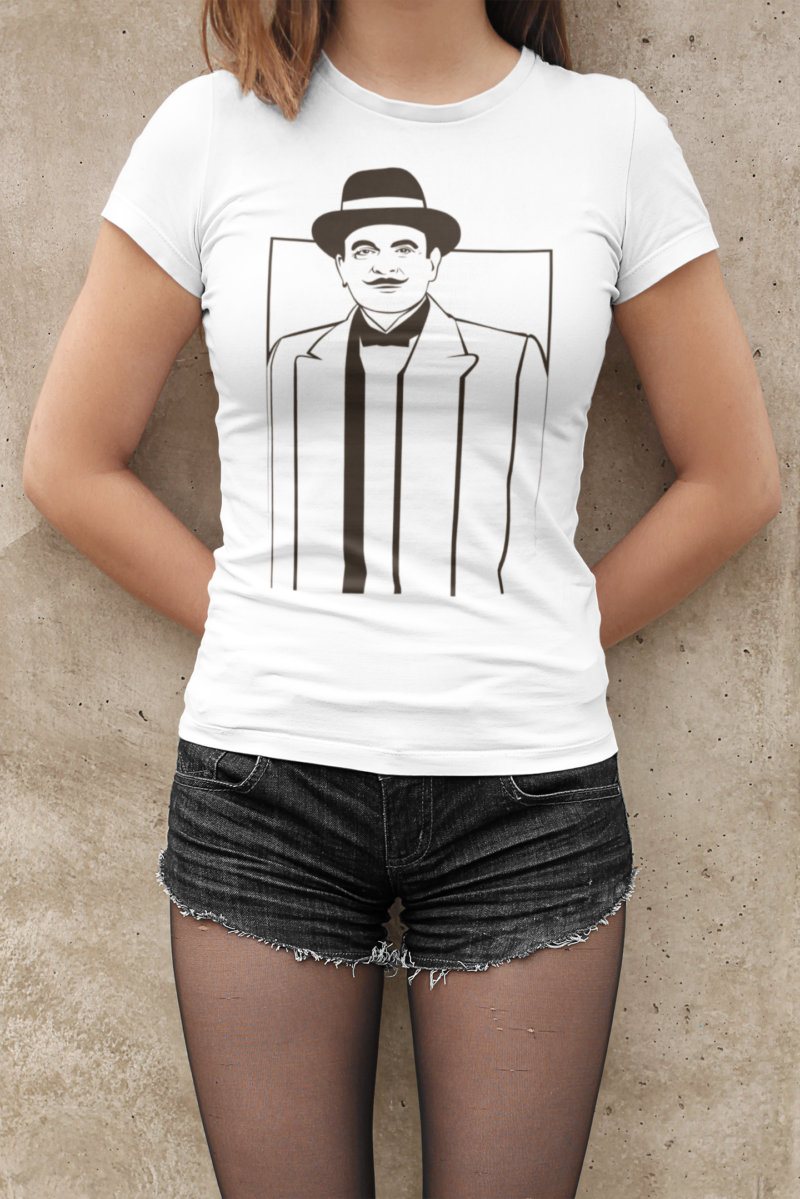Hercule Poirot - the Belgian detective Unisex Softstyle T-Shirt