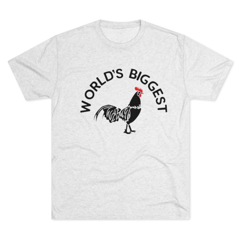 World's Biggest Cock Unisex Tri-Blend Crew Tee