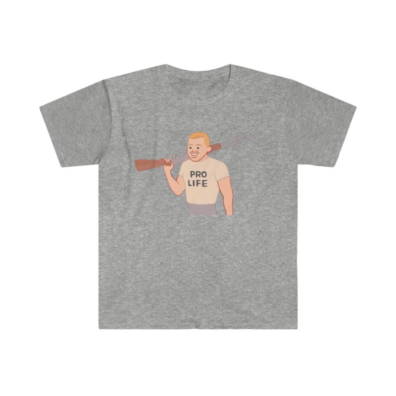 New! Pro Life Gun Guy of Unisex Softstyle T-Shirt - Image 7