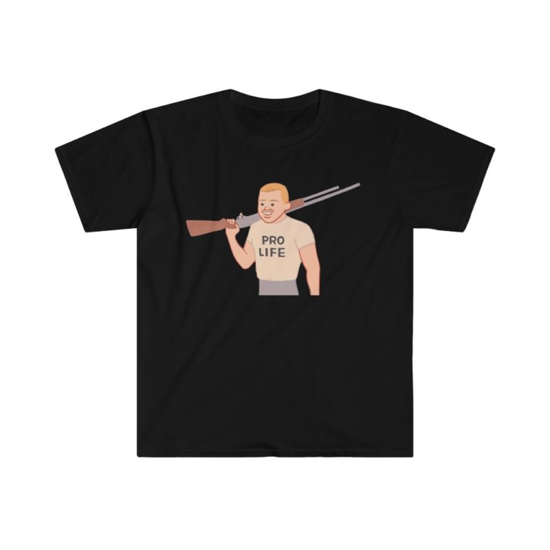 New! Pro Life Gun Guy of Unisex Softstyle T-Shirt - Image 6