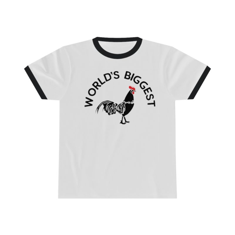 World's Biggest Cock Unisex Ringer Tee