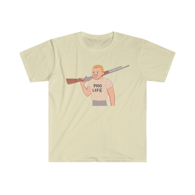 New! Pro Life Gun Guy of Unisex Softstyle T-Shirt - Image 8