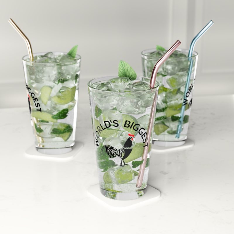 World's Biggest Cock Pint Glass, 16oz - Image 5