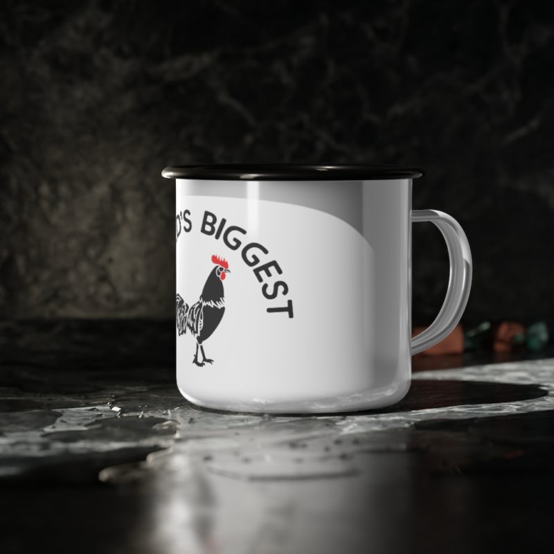 World's Biggest Cock - Enamel Camp Cup - Image 4