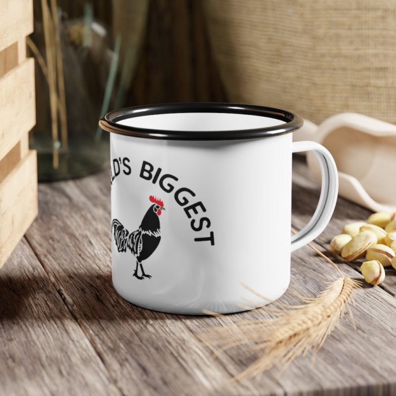 World's Biggest Cock - Enamel Camp Cup - Image 5