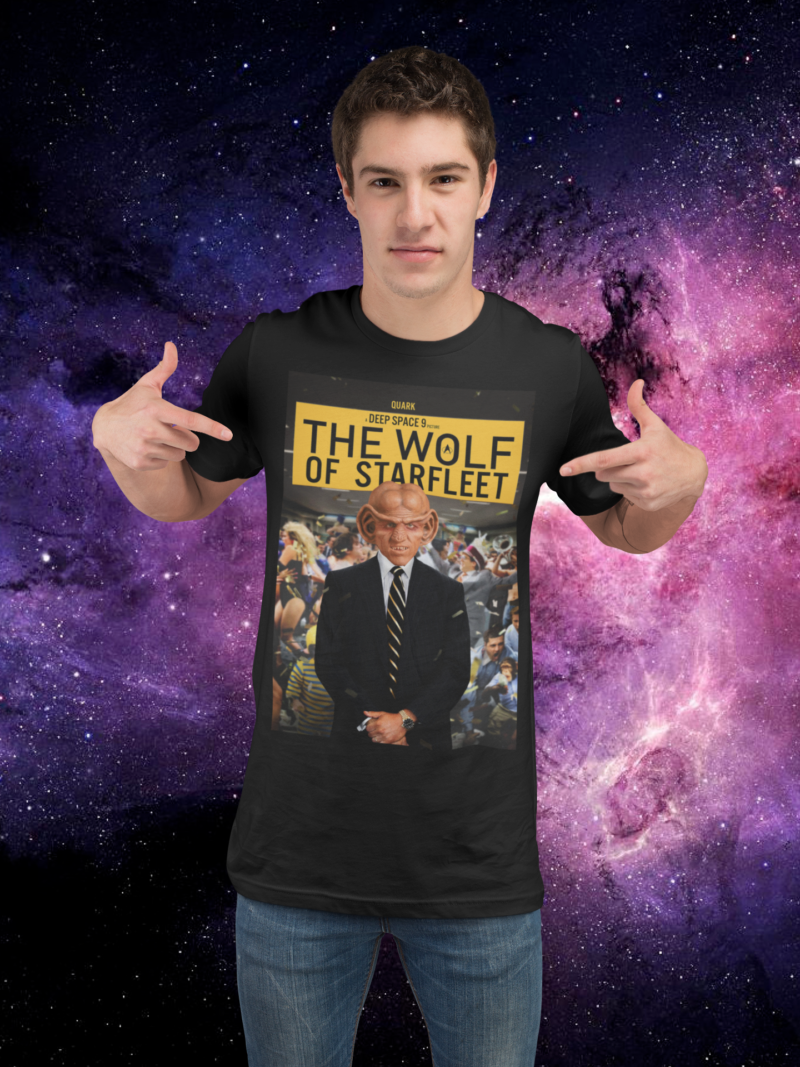 The Wolf of Starfleet - Quark Unisex Jersey Short Sleeve Tee - Image 3