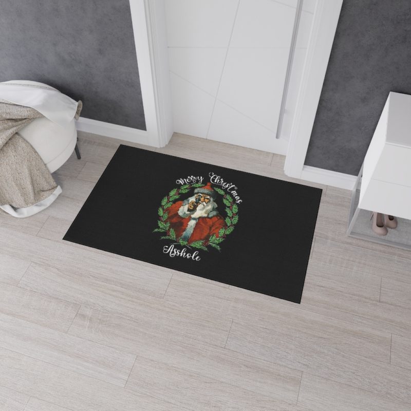 Merry Christmas A**hole - Holiday Heavy Duty Floor Mat - Image 7