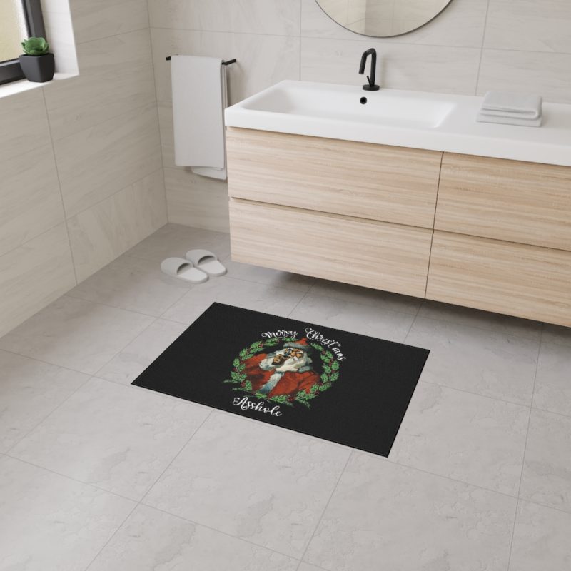 Merry Christmas A**hole - Holiday Heavy Duty Floor Mat - Image 2