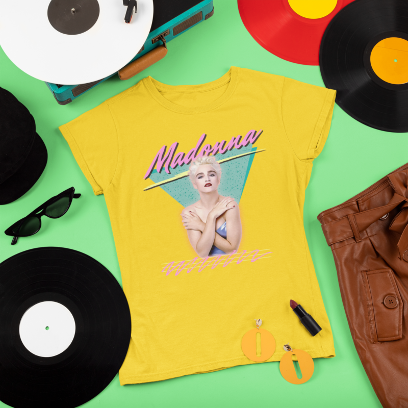 Madonna True Blue Era 1986 Inspired Unisex Softstyle T-Shirt - Image 4
