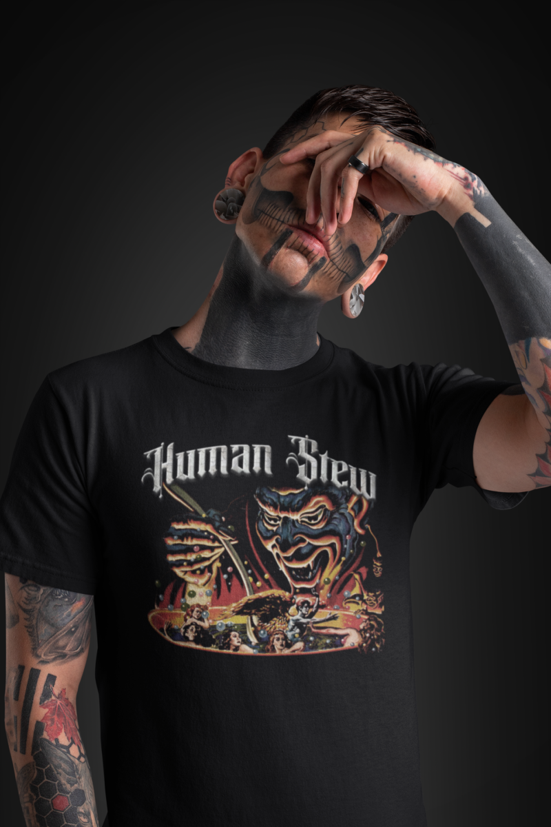 Human Stew Retro Unisex T-Shirt - Image 2