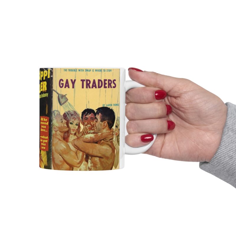 Gay Pulp Fiction Ceramic Mug 11oz - Queer Pulp Covers Coffee Mug - Image 11