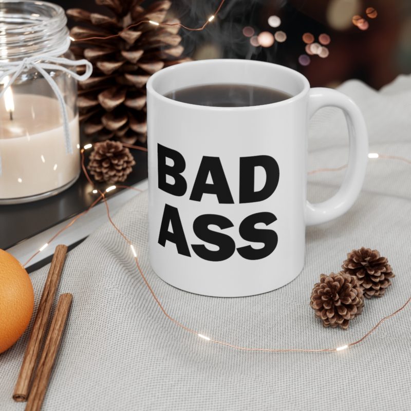 The Boys - BAD ASS - Ceramic Coffee Cup, 11oz - Image 3
