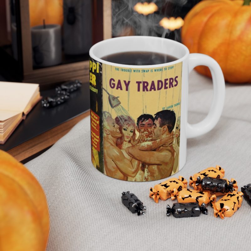 Gay Pulp Fiction Ceramic Mug 11oz - Queer Pulp Covers Coffee Mug - Image 6