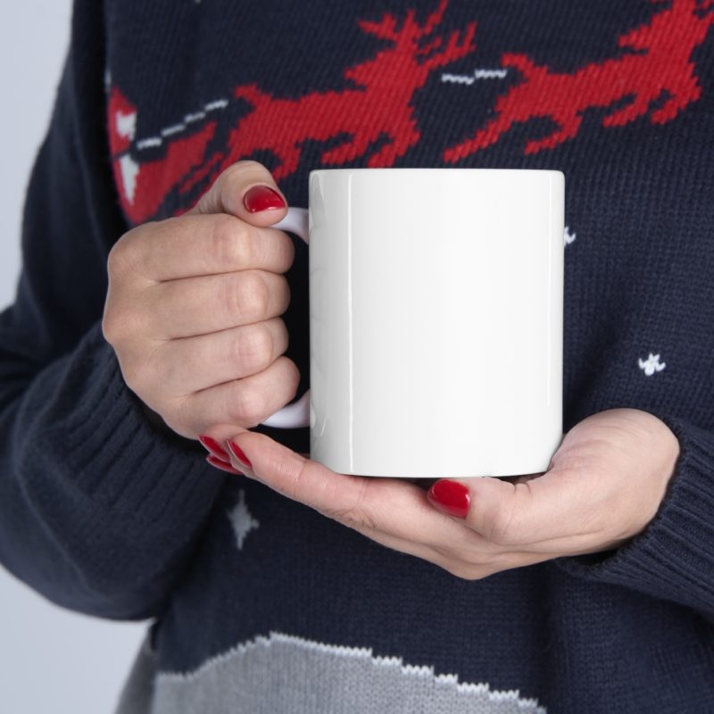Dead Inside But Jolly AF - Christmas Skull Ceramic Mug 11oz - Image 12