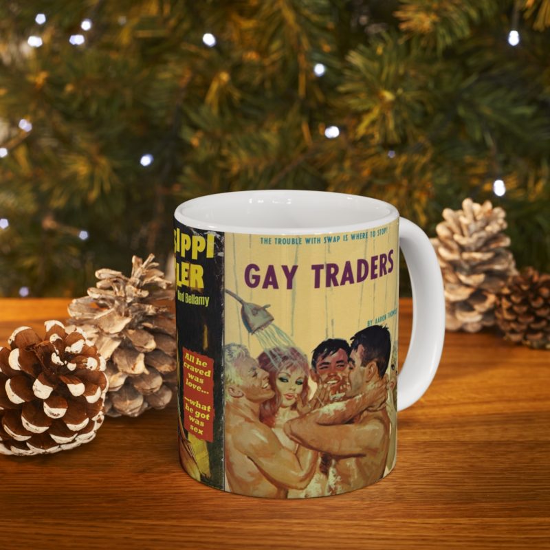 Gay Pulp Fiction Ceramic Mug 11oz - Queer Pulp Covers Coffee Mug - Image 9