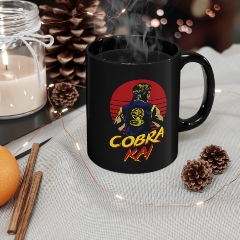 Cobra Kai 11oz Black Coffee Mug | Cobra Kai Tea Mug | Cobra Kai Hot Chocolate Black Mug - Image 4