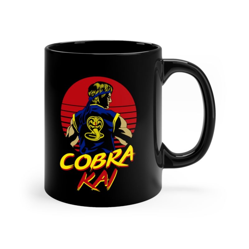 Cobra Kai 11oz Black Coffee Mug | Cobra Kai Tea Mug | Cobra Kai Hot Chocolate Black Mug