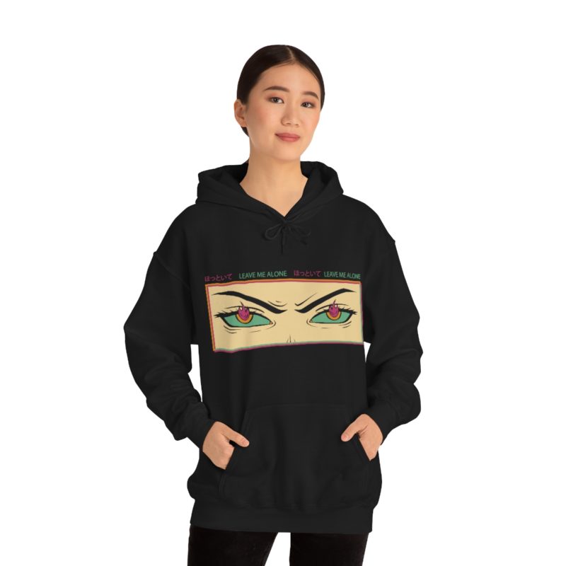 Leave Me Alone Anime Japanese Streetwear Unisex Heavy Blend™ Hooded Sweatshirt - Image 2