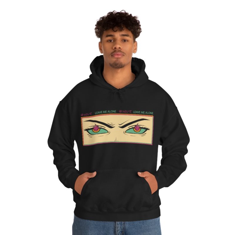 Leave Me Alone Anime Japanese Streetwear Unisex Heavy Blend™ Hooded Sweatshirt - Image 3