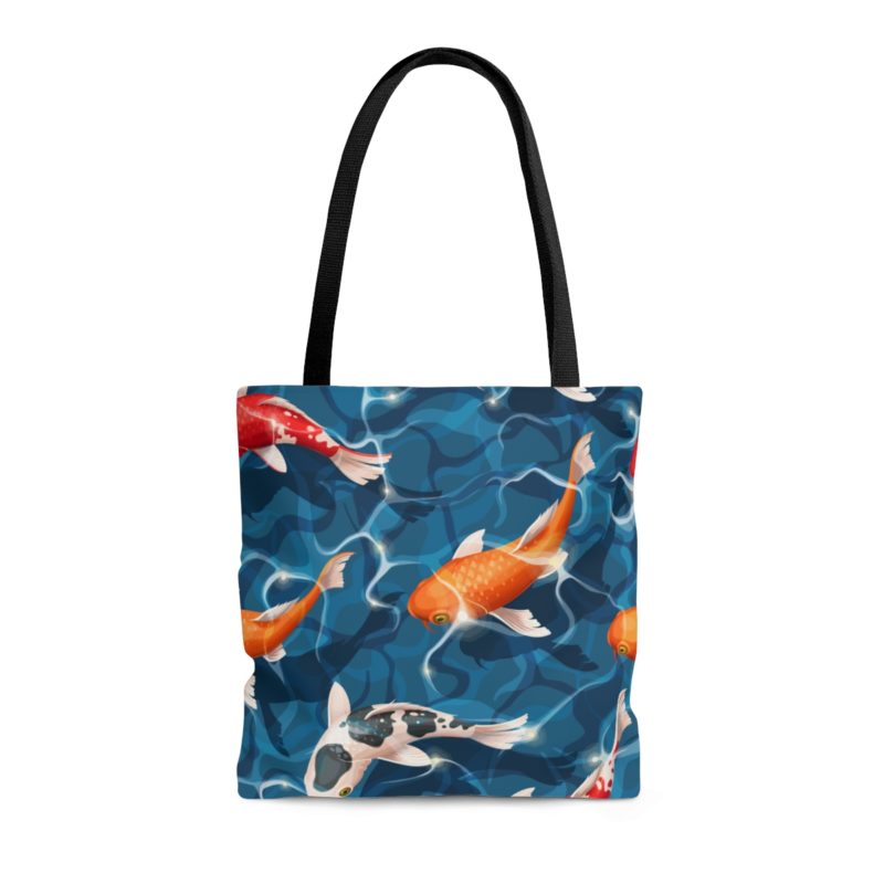 Koi fish underwater AOP Tote Bag