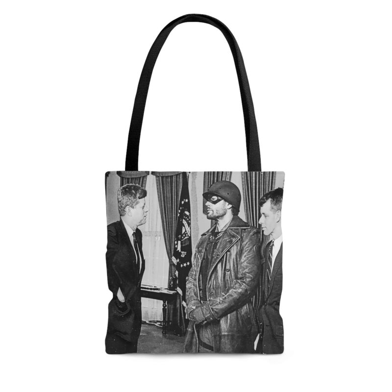 When Soldier Boy meets John and Bobby Kennedy 1960s -AOP Tote Bag - Image 3